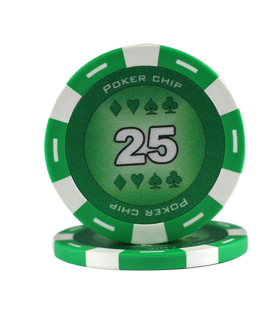 Poker Chip green (25), roll of 25